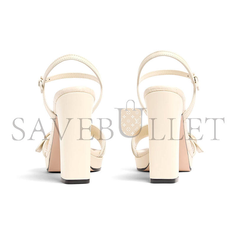 GUCCI WOMEN'S PLATFORM SANDAL WITH DOUBLE G 853693 GUCCI WOMEN'S PLATFORM SANDAL WITH DOUBLE G 853693